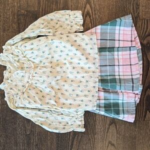 Janie And Jack Babygirl 18months Blouse and Skirt set